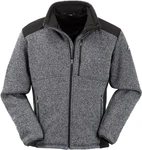 Maul Fleecejacke Brunnthal II-Strickfleecejacke GRAU/SCHWARZ