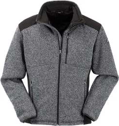Fleecejacke Brunnthal II-Strickfleecejacke GREY/BLACK
