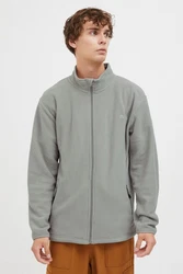 North Bend Fleecejacke NBCocas mit Stehkragen Grau/Hellgrau