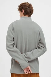 North Bend Fleecejacke NBCocas mit Stehkragen Grau/Hellgrau