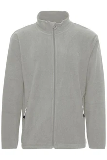 North Bend Fleecejacke NBCocas mit Stehkragen Grau/Hellgrau
