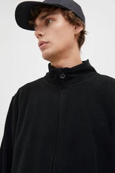 North Bend Fleecejacke NBCocas mit Stehkragen Schwarz