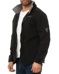 Geographical Norway Fleecejacke Trekking Outdoor Jacke batamazonie Schwarz/Grau