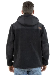 FirstB Herren Jacke Arnfried Dunkelgrau/Schwarz/Grau/Orange