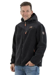 FirstB Herren Jacke Arnfried Dunkelgrau/Schwarz/Grau/Orange