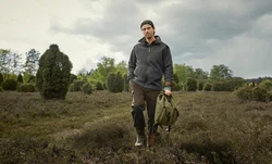 Fjällräven Fleecejacke Sten Dunkelgrau/Grau/Hellgrau