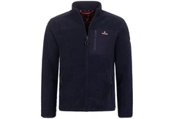 Hhenhorn Fleecejacke Birkkar Herren Jacke Dunkelblau/Hellblau/Rot