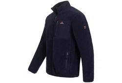 Hhenhorn Fleecejacke Birkkar Herren Jacke Dunkelblau/Hellblau/Rot