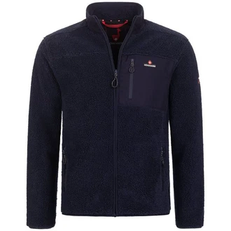 Hhenhorn Fleecejacke Birkkar Herren Jacke Dunkelblau/Hellblau/Rot