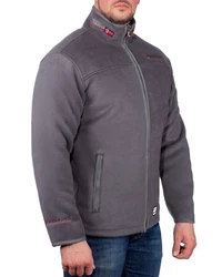Geographical Norway Fleecejacke Herren Outdoor Jacke baubolt mit Stehkragen Dark-grey/Black