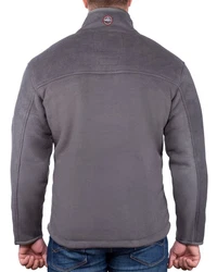 Geographical Norway Fleecejacke Herren Outdoor Jacke baubolt mit Stehkragen Dark-grey/Black