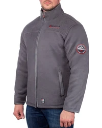 Geographical Norway Fleecejacke Herren Outdoor Jacke baubolt mit Stehkragen Dark-grey/Black