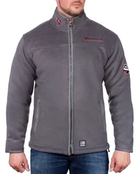 Geographical Norway Fleecejacke Herren Outdoor Jacke baubolt mit Stehkragen Dark-grey/Black