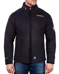 Geographical Norway Fleecejacke Herren Outdoor Jacke baubolt mit Stehkragen Schwarz/Dunkelgrau