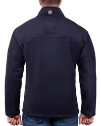 Geographical Norway Fleecejacke Herren Outdoor Jacke baubolt mit Stehkragen Navy/Dunkelgrau