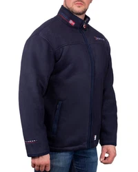 Geographical Norway Fleecejacke Herren Outdoor Jacke baubolt mit Stehkragen Navy/Dunkelgrau