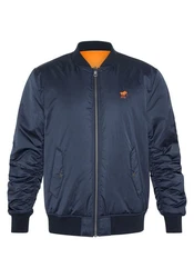 Polo Sylt Blouson Wende-Design Logo-Stitching Dunkelblau/Blau/Hellblau/Orange