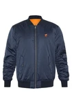 Polo Sylt Blouson Wende-Design Logo-Stitching Dunkelblau/Blau/Hellblau/Orange