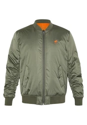 Polo Sylt Blouson Wende-Design Logo-Stitching Dunkelgrün
