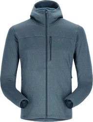 Rab Fleecejacke Graviton Hoody Dunkelblau/Grau/Blau