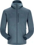 Rab Fleecejacke Graviton Hoody Dunkelblau/Grau/Blau