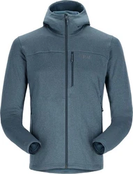 Rab Fleecejacke Graviton Hoody Dunkelblau/Grau/Blau