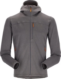 Rab Fleecejacke Graviton Hoody Dunkelgrau/Hellgrau/Grau/Braun/Orange