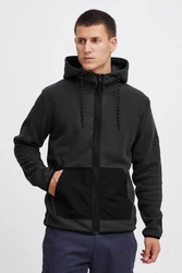 Indicode Fleecejacke Dunkelgrau/Schwarz/Grau