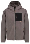 SUBLEVEL Fleecejacke mit Kapuze 
