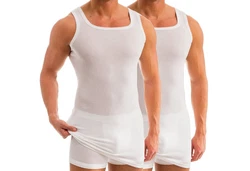 HERMKO Unterhemd 16027 2er Pack Herren 16027