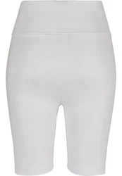 Urban Classics Damen High Waist Cycle Shorts Grau/Hellgrau/Beige