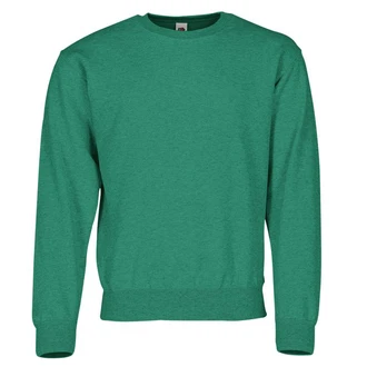 Fruit of the Loom Sweatshirt Classic Set-In Grün/Dunkelgrün/Türkis