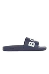 BOSS Bay_it_Slid Pantolette Dunkelblau/Blau/Hellblau