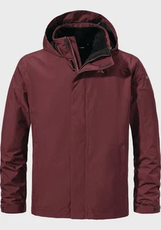 Schöffel Doppeljacke 3in1 Jacket Partinello Dunkelrot/Rot/Bordeaux/Braun/Lila