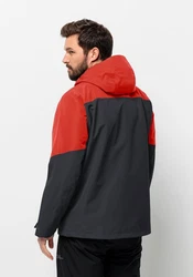 Jack Wolfskin 3-in-1 Funktionsjacke GLAABACH 3IN1 JKT Orange/Rot