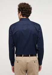 Eterna Langarmhemd SLIM FIT NON IRON Dunkelblau