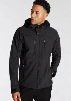 Icepeak Softshelljacke MONTROSE Schwarz/Grau/Dunkelgrau