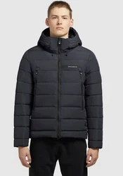 khujo Steppjacke MILOW Schwarz/Dunkelblau/Dunkelgrau