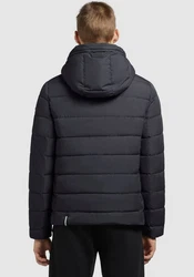 khujo Steppjacke MILOW Schwarz/Dunkelblau/Dunkelgrau