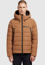 khujo Steppjacke MILOW Beige/Braun/Orange