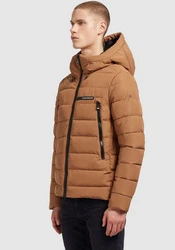 khujo Steppjacke MILOW Beige/Braun/Orange