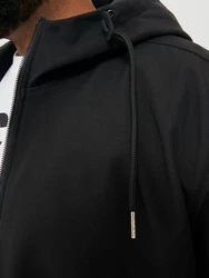 Jack & Jones Plus Softshelljacke JJEBASIC SOFTSHELL HOOD NOOS PLS Schwarz/Dunkelgrau