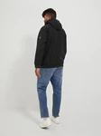 Jack & Jones Plus Softshelljacke JJEBASIC SOFTSHELL HOOD NOOS PLS Schwarz/Dunkelgrau