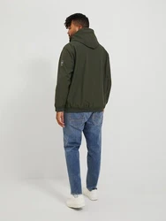 Jack & Jones Plus Softshelljacke JJEBASIC SOFTSHELL HOOD NOOS PLS dunkelgrün