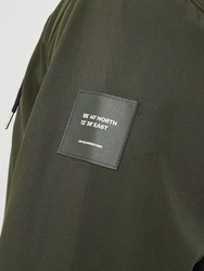 Jack & Jones Plus Softshelljacke JJEBASIC SOFTSHELL HOOD NOOS PLS dunkelgrün