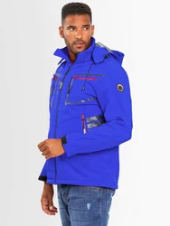 Arctic Seven Herren Designer Softshell Funktions Outdoor Regen Jacke Sport AS088 Blau