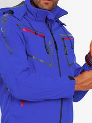 Arctic Seven Herren Designer Softshell Funktions Outdoor Regen Jacke Sport AS088 Blau