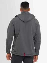 Arctic Seven Herren Designer Softshell Funktions Outdoor Regen Jacke Sport AS088 Hellgrau/Dunkelgrau/Grau