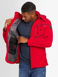 Arctic Seven Herren Designer Softshell Funktions Outdoor Regen Jacke Sport AS088 Rot