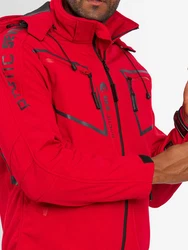 Arctic Seven Herren Designer Softshell Funktions Outdoor Regen Jacke Sport AS088 Rot